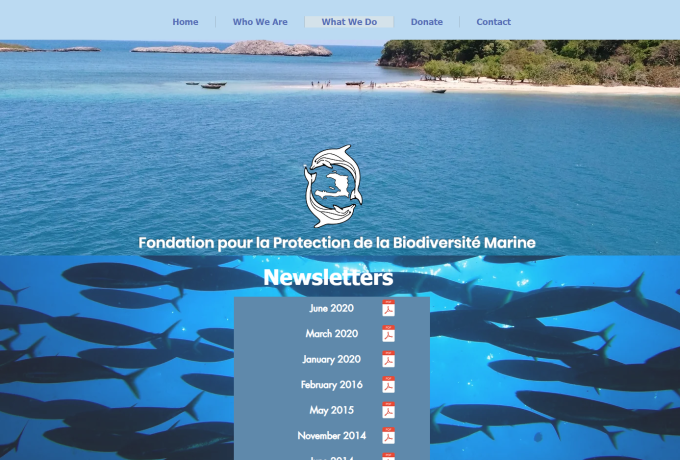 Screenshot of FoProBim Newsletter Page.